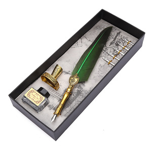 Encre noire <span class=keywords><strong>Vintage</strong></span> cadeau de mariage Signature <span class=keywords><strong>stylo</strong></span> bureau école accessoires <span class=keywords><strong>plume</strong></span> <span class=keywords><strong>plume</strong></span> <span class=keywords><strong>stylo</strong></span> à bille - Product Image 5