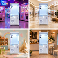 Machine à griffes à monnayeur avec éclairage LED pour salle de jeux d'enfants, machine à griffes à peluches pour salle d'arcade, pour soirées ludiques