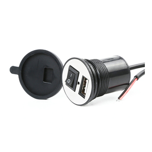 Hot Sale Waterproof Colorful 2.1A Fast Charge Motorcycle USB Charger Motorcycle Phone Charger With <strong>Switch</strong> - Product Image 4