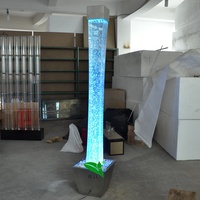 Fontaine d'eau intérieure en acrylique, colonne à bulles d'eau pour restaurant, maison, fête, mariage