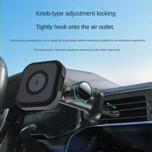 Cargador Inalámbrico Magnético para Auto de 15W, Soporte para Teléfono con Clip para Rejilla de Ventilación, 360° °   Adsorción Magnética Fuerte y Giratoria Universal para Todos los Autos - Product Image 3