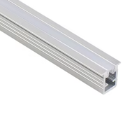 Profilé LED en aluminium ultra-plat encastré, économique, résistant à la corrosion, accessoires inclus, pour la conception d'éclairage
