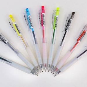 Wholesale Promotion Custom Logo Printed ABS Plastic Ball Point <b>Pen</b> 0.5 0.7 mm Yellow Orange Body All Printing Novelty Design - Product Image 6