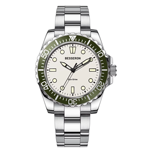 Reloj de Cuarzo para Hombre, Nuevo, OEM, Solar, de Acero Inoxidable, 40 mm, Estilo Ejecutivo, Resistente al Agua 10 ATM, con Reserva de Energía, Moderno - Product Image 3