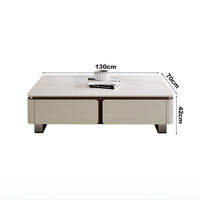 Meuble TV de haute qualité, design italien, ensemble de salon, table basse, marbre, acier inoxydable moderne, supports TV