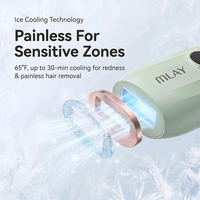 Appareil d'épilation au laser sans douleur, portable, à usage domestique, MLAY T15, refroidissement par glace, épilation IPL pour les jambes, les bras, les aisselles, le bikini