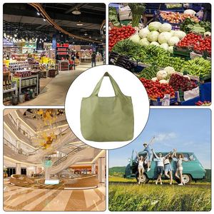 Bolsa de Compras de Plástico Plegable de Gran Capacidad para Mujer, Ecológica y Reciclada, al por Mayor - Product Image 6