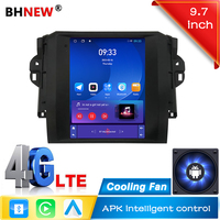 Autoradio Android 9,7 pouces pour Toyota Fortuner VIGO 2015-2018, unité centrale multimédia vidéo, Car-play Auto 4GLTE IPS DSP
