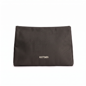 Customizable Color Flat <b>Makeup</b> <b>Bag</b> with <b>Large</b> Capacity PU Material Open Closure for Travel Storage - Product Image 1