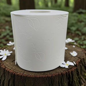 Papier toilette jetable en rouleau, 2 plis, absorbant, dégradable, en pâte de bois vierge, doux et lisse - Product Image 1