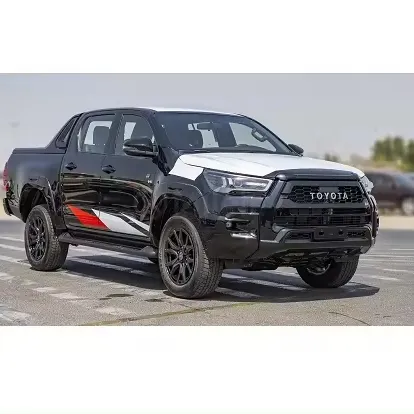 Kullanılan Pickup 2022-2024 TOYOTA HILUX DC GR spor 4.0P AT 4X4 siyah manyetikler arabalar lhd rhd arabalar ulaşım için hazır pikap