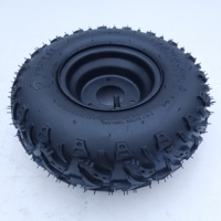 Nouvelles pneus tubeless JUNKAI 14x5.00-6 résistants à la chaleur pour UTV, jantes en acier pour petits karts, VTT et tondeuses à quatre roues
