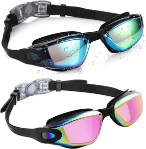 Gafas de natación para niños, gafas de natación personalizadas a prueba de agua y antiniebla para niños, diseño a prueba de fugas, gafas de visión clara anti-UV