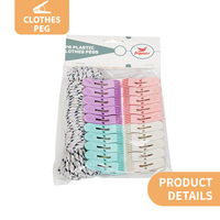Pinces à linge simples et pratiques, conception à ressort, adhérence fiable et forte pour le séchage à l'air des chaussettes, usage quotidien dans la chambre