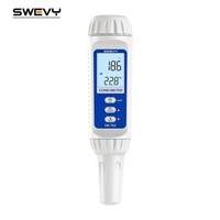 Stylo de mesure double SW762 LCD HD TDS pour la qualité de l'eau, la conductivité et la température / Convertisseur d'unités S/mS pour la Chine continentale