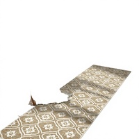 Boho Runner Rug 2x6 Ft Vintage Moroccan Floral Soft Washable Non Slip Stain Resistant Polyester Carpet for Hallway Kitchen