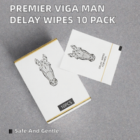 Líquido Retardante VIGA MAN Premier, Paquete de 10 - Extra Fuerte para Hombres, Cuidado Íntimo MAXMAN y Reducción de Sensibilidad, Seguro