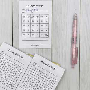 31-Day Self-Discipline Notebook Simple Habit Formation Study Office Planner <b>Book</b> Goal Sticky <b>Notes</b> Back-to-School Essentials - Product Image 6