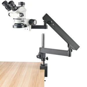 Linh hoạt khớp nối cánh tay phong trào lớn bùng nổ đứng 7-50x trinocular kính hiển vi <span class=keywords><strong>Stereo</strong></span> cho phòng thí nghiệm vật nuôi phẫu thuật PCB sửa chữa - Product Image 5