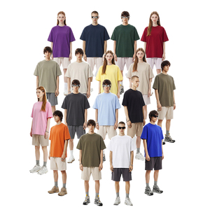 Wholesale Custom Logo 100%Cotton T-shirt Comfortable Breathable Soft T Shirt Streetwear Blank Plain Loose Fit Mens Tshirt - Product Image 2