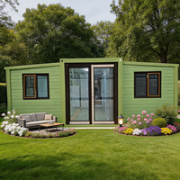 Maison conteneur extensible économique, respirante, couleur personnalisable, design résistant aux intempéries pour les marchés mondiaux, Villa moderne 5