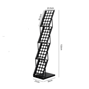 Rak <span class=keywords><strong>Display</strong></span> Majalah Lipat A4 dari Besi, Model Berdiri, Grosir 2026, Penyangga Brosur, Tempat Majalah - Product Image 5