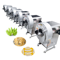 300 kg/uur plantainchipsmachine, bananen snijmachine, groentesnijmachine, industriële groentesnijder, aardappelsnijder