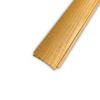 Goulotte de câblage décorative arquée en alliage d'aluminium à grain de bois jaune, sans halogène, résistante à la chaleur et aux UV