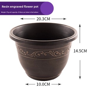 <span class=keywords><strong>Vaso</strong></span> <span class=keywords><strong>da</strong></span> fiori grande <span class=keywords><strong>in</strong></span> metallo classico per balcone, <span class=keywords><strong>in</strong></span> resina effetto rame vintage, <span class=keywords><strong>da</strong></span> terra, di grande diametro - Product Image 6