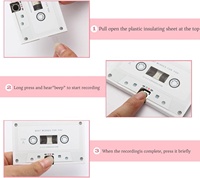 Carte de vœux enregistrable par la voix, enregistreur de messages de 60 secondes, cassettes, carte parlante, cadeaux sonores créatifs