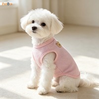 Gilet pour animaux de compagnie Petora Premium en polyester uni lavable à texture gaufrée, confortable, vêtements décontractés d'été pour chiens et chats de petite et moyenne taille