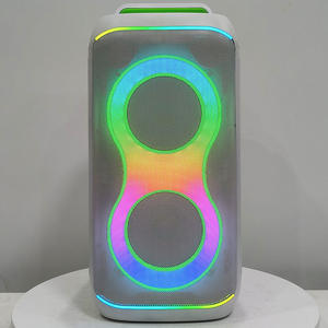 مكبر صوت كاريوكي مزدوج 6.5 بوصة للحفلات، سماعات هاي فاي محمولة بيضاء، مضخم صوت موسيقي للحفلات - Product Image 6