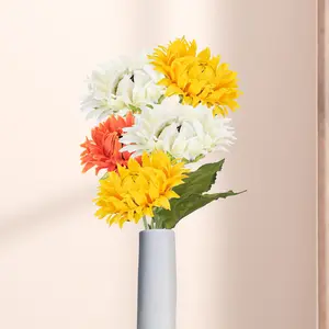 New product Artificial Sunflower Wreath Flower, Wedding Decorative Artificial Silk Sunflowers