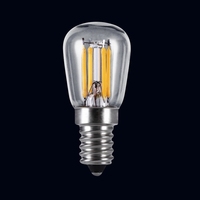 Ampoule LED à filament ST26 2W couleur ambre en verre E14 mini, idéale pour Noël et les réfrigérateurs – Vente chaude directe usine
