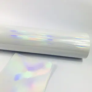 Película laminada en frío holográfica transparente de alta calidad