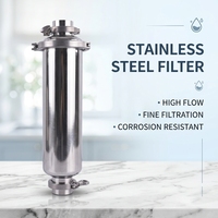 Système de pré-filtration d'eau en acier inoxydable de haute qualité, filtre à eau sanitaire pour conduites, pour usage domestique et industriel