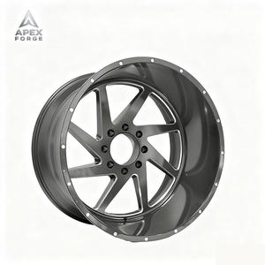 Alluminio 22 <span class=keywords><strong>24</strong></span> pollici Cool Multi raggi cerchi in fusione per SUV 4x4 ruote auto con 5 6 8 fori nuova condizione nero all'ingrosso - Product Image 2