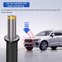 Bollards de sécurité rétractables automatiques hydrauliques en acier inoxydable 304 anti-choc pour entrée scolaire ou gouvernementale