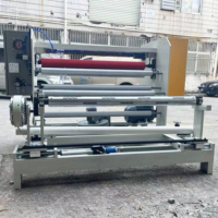 Machine à découper les rubans en plastique PP à bas prix, machine à fendre et à enrouler les films plastiques PET PVC à grande vitesse