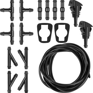 Kit de tuyau de buse de lave-glace en caoutchouc 5116079AA pour Jeep Dodge Chrysler - Product Image 1