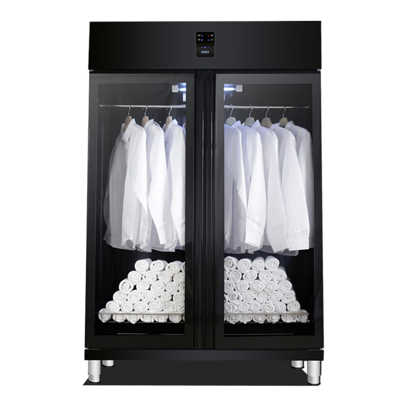 Шкаф для дезинфекции полотенец, коммерческий шкаф для сушки белья с двумя дверцами, ультрафиолетовая Циркуляция горячего воздуха, вертикальный