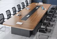 Nouveau mobilier de bureau, grand ensemble de table de conférence moderne et minimaliste, bureau avec chaises pour salle de réunion