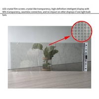 Écran LED transparent couleur pleine gamme G3.91-7.81-16S 1921 pour intérieur, luminosité 2000 cd, HDR10, prise en charge d'Adobe RGB 98%, affichage 3840 Hz