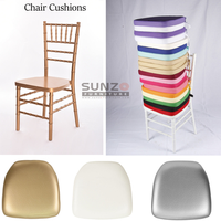 Coussin en cuir PU pour chaise Chiavari de mariage, housse de coussin de chaise à vendre
