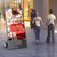 32 43 52 ''écran d'affichage LCD LED mobile Kiosque Android batterie médias bienvenue présentoir sol extérieur