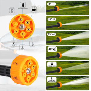 เครื่องฉีดน้ำแบตเตอรี่ลิเธียมไร้สายแบบพกพาเครื่องฉีดน้ำแรงดันสูงหลายโหมดสำหรับรถยนต์หรือการใช้งานอื่นๆ - Product Image 6