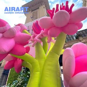 Ballon <span class=keywords><strong>géant</strong></span> gonflable en forme de fleur pour événements floraux, festivals et galeries, modèle de plante gonflable pour publicité et activités de jardinage - Product Image 6