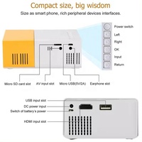YG300 projecteur LCD intelligent USB Audio Portable Mini taille Home cinéma divertissement multimédia lecteur vidéo projecteur de poche LED