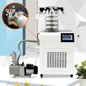 เครื่องอบแห้งแบบแช่เยือกแข็งสุญญากาศขนาดเล็กสำหรับแปรรูปอาหาร 220V พร้อมมอเตอร์ปั๊มความร้อน ขายส่ง - Product Image 2