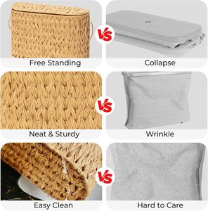 Rattan cestino portaoggetti da bagno con partizioni di <span class=keywords><strong>vimini</strong></span> piccolo cesto portaoggetti per uso domestico - Product Image 6